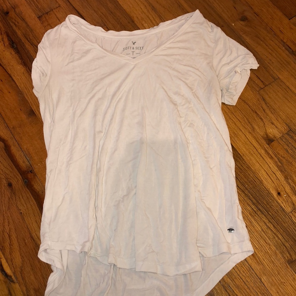 White v-neck